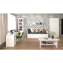 Fali polc 125, fehér, ERODIN