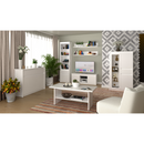 TV asztal 2D/125, fehér, ERODIN