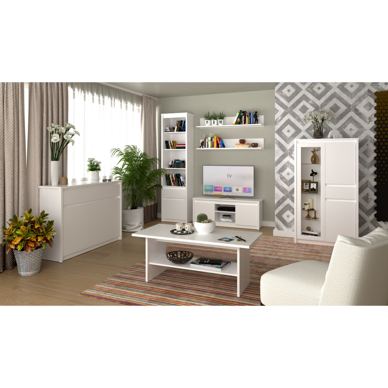 TV asztal 2D/125, fehér, ERODIN