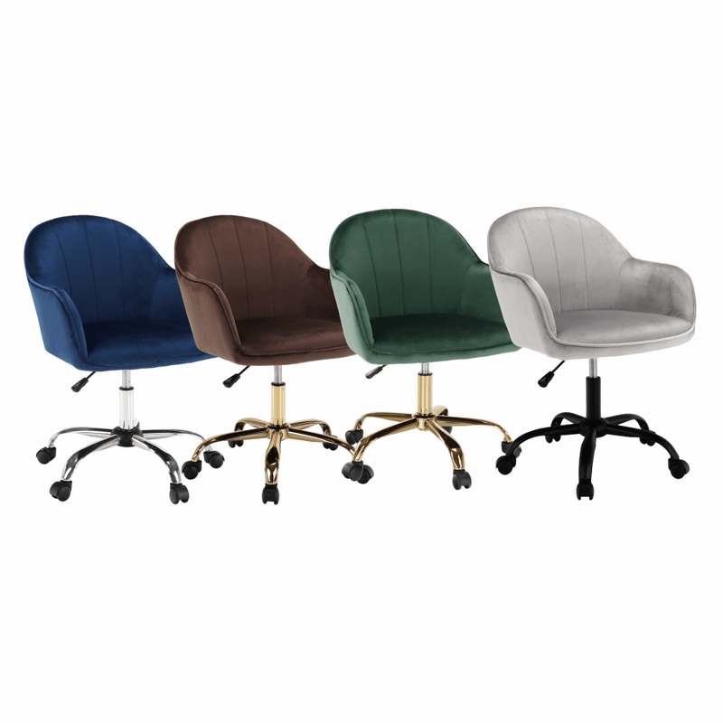 Irodai szék, Velvet anyag világosszürke/fekete, EROL