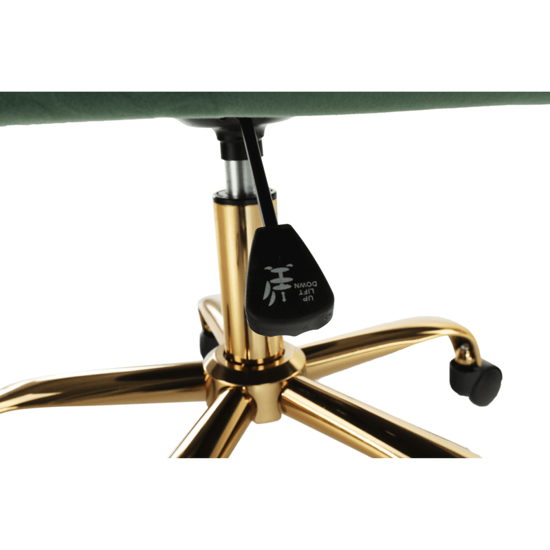 irodai szék, zöld Velvet szövet/arany, EROL