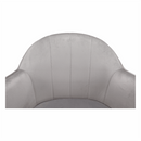 Irodai szék, Velvet anyag világosszürke/fekete, EROL