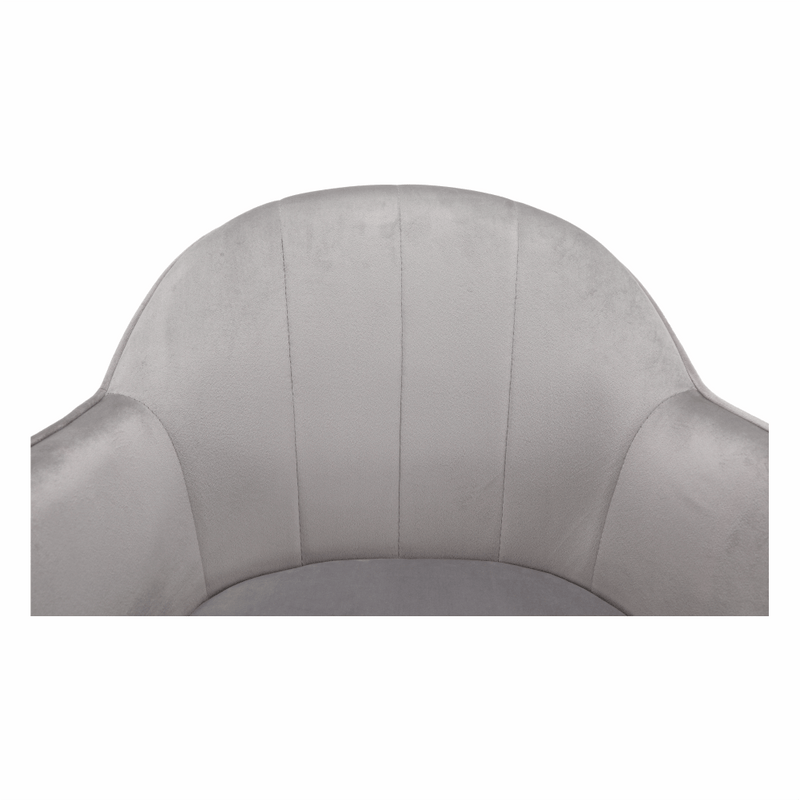 Irodai szék, Velvet anyag világosszürke/fekete, EROL