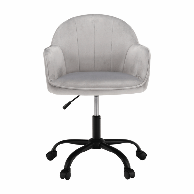 Irodai szék, Velvet anyag világosszürke/fekete, EROL