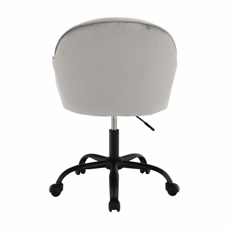 Irodai szék, Velvet anyag világosszürke/fekete, EROL