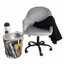 Irodai szék, Velvet anyag világosszürke/fekete, EROL