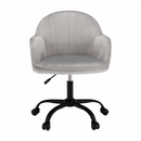 Irodai szék, Velvet anyag világosszürke/fekete, EROL