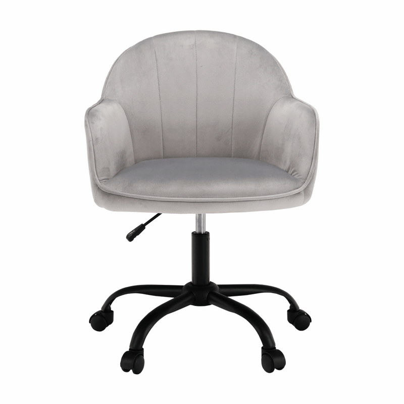 Irodai szék, Velvet anyag világosszürke/fekete, EROL