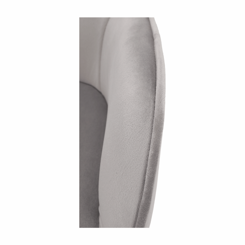 Irodai szék, Velvet anyag világosszürke/fekete, EROL