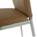 Szék, textilbőr bézs/króm, ERVINA