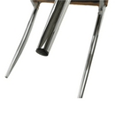 Szék, textilbőr bézs/króm, ERVINA