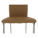 Szék, textilbőr bézs/króm, ERVINA