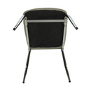 Szék, textilbőr szürke/króm, ERVINA