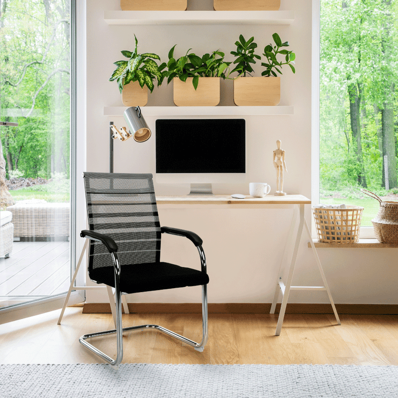 Tárgyalószék, szürke/fekete/ezüst, ESIN