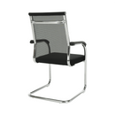 Tárgyalószék, fekete/ezüst, ESIN