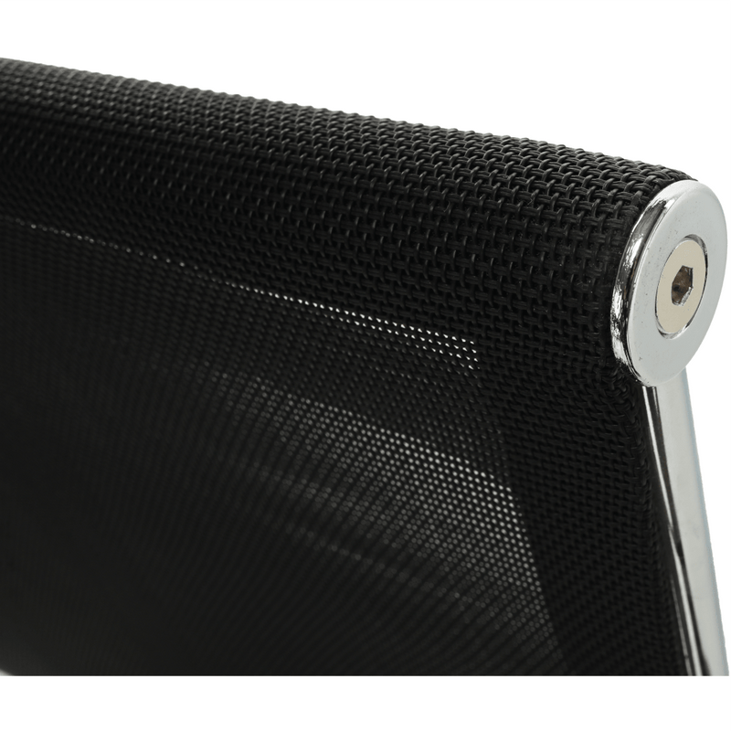 Tárgyalószék, fekete/ezüst, ESIN