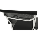 Tárgyalószék, fekete/ezüst, ESIN