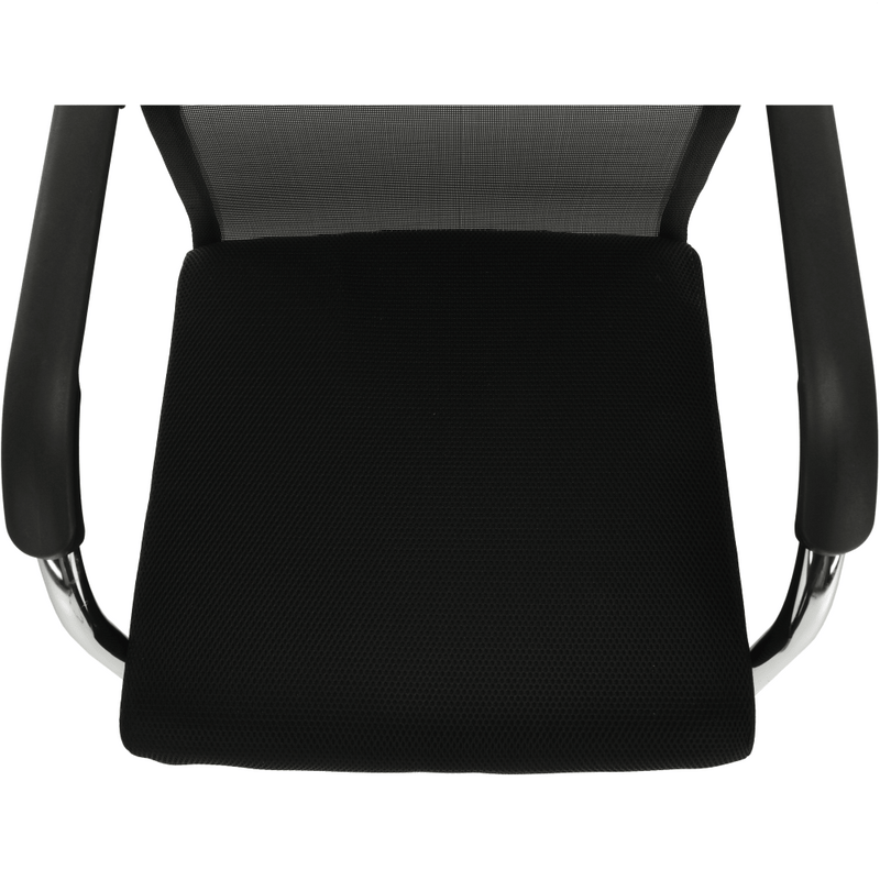 Tárgyalószék, fekete/ezüst, ESIN