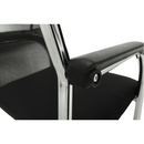 Tárgyalószék, fekete/ezüst, ESIN