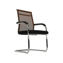 Tárgyalószék, fekete/barna, ESIN