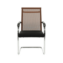 Tárgyalószék, fekete/barna, ESIN