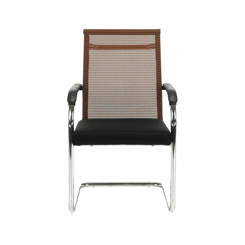 Tárgyalószék, fekete/barna, ESIN