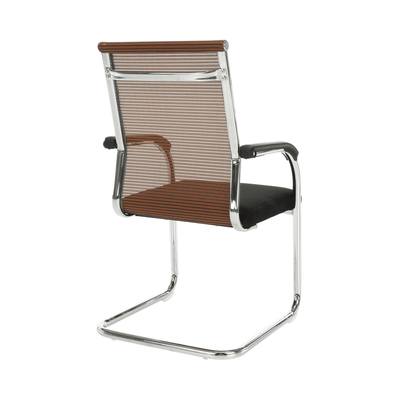 Tárgyalószék, fekete/barna, ESIN