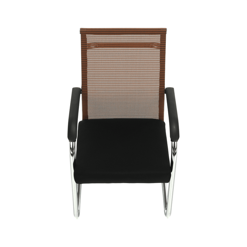 Tárgyalószék, fekete/barna, ESIN