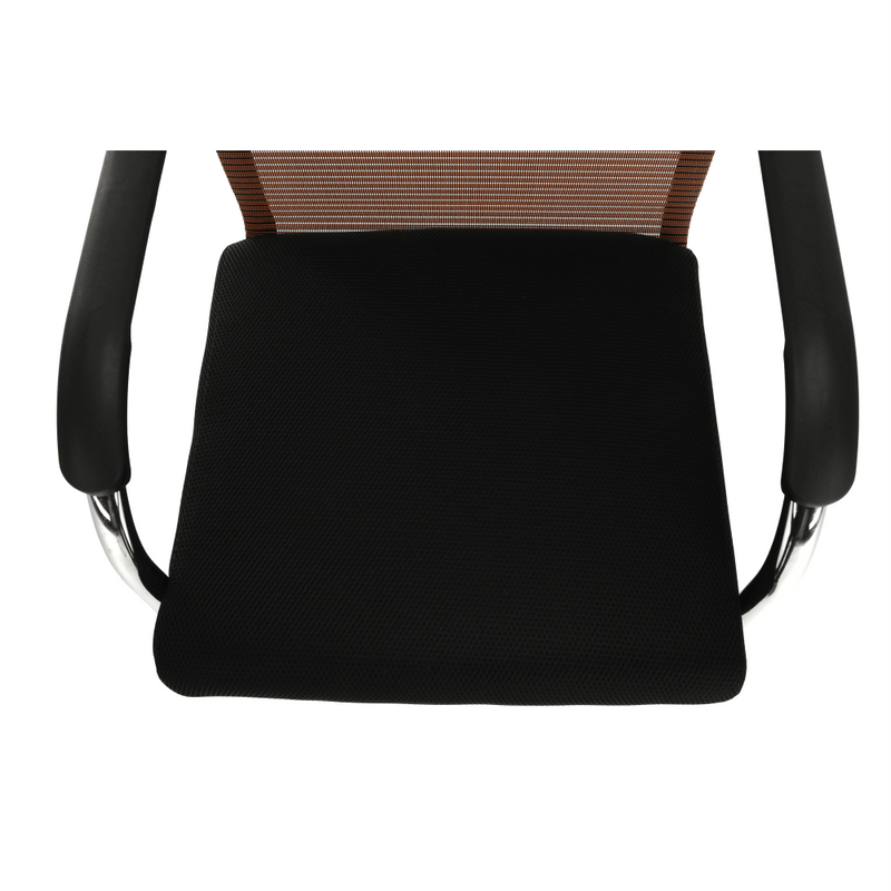 Tárgyalószék, fekete/barna, ESIN