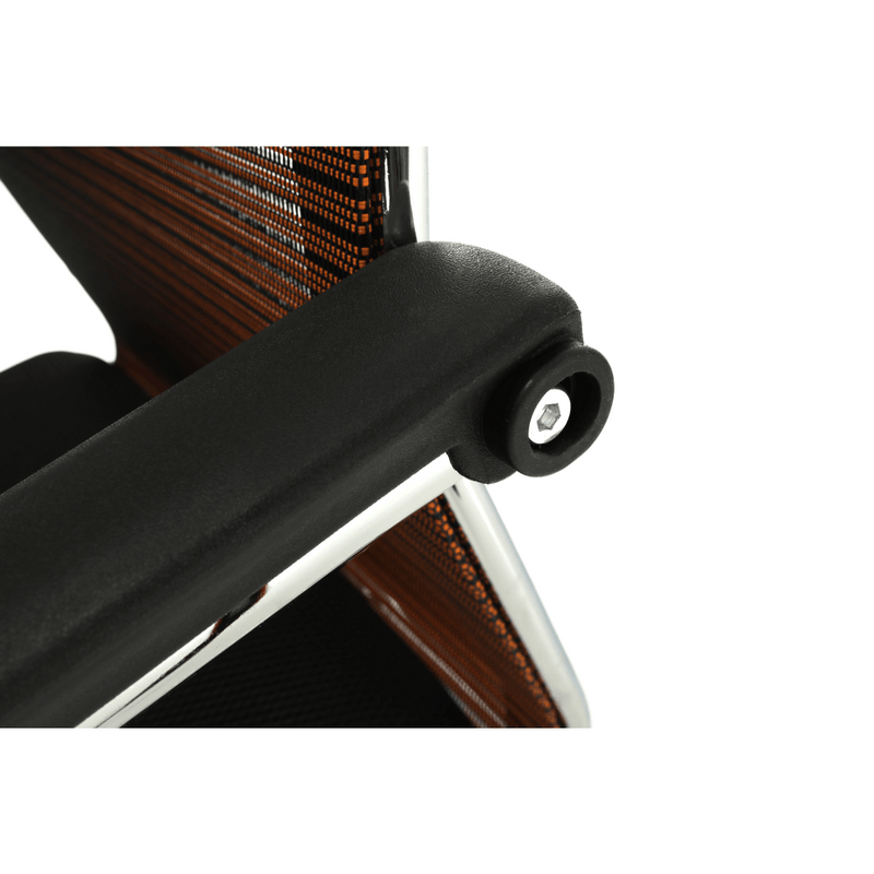 Tárgyalószék, fekete/barna, ESIN