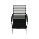 Tárgyalószék, szürke/fekete/ezüst, ESIN