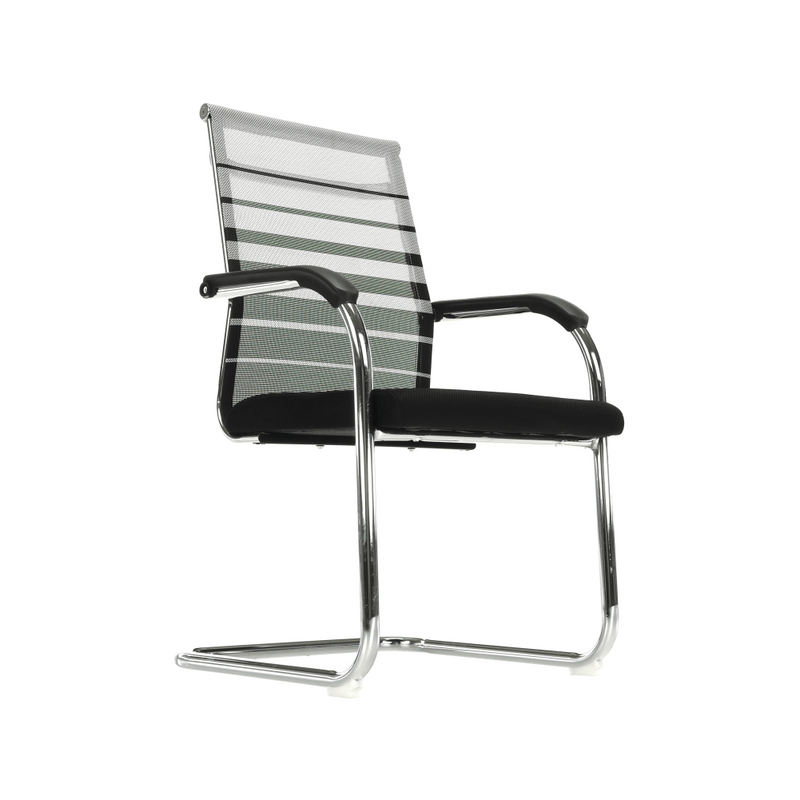 Tárgyalószék, szürke/fekete/ezüst, ESIN