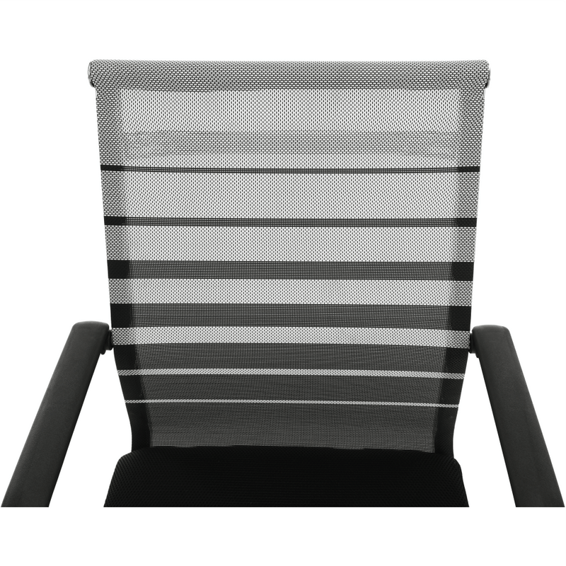 Tárgyalószék, szürke/fekete/ezüst, ESIN