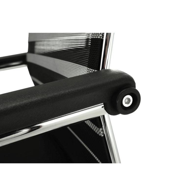 Tárgyalószék, szürke/fekete/ezüst, ESIN