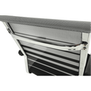 Tárgyalószék, szürke/fekete/ezüst, ESIN