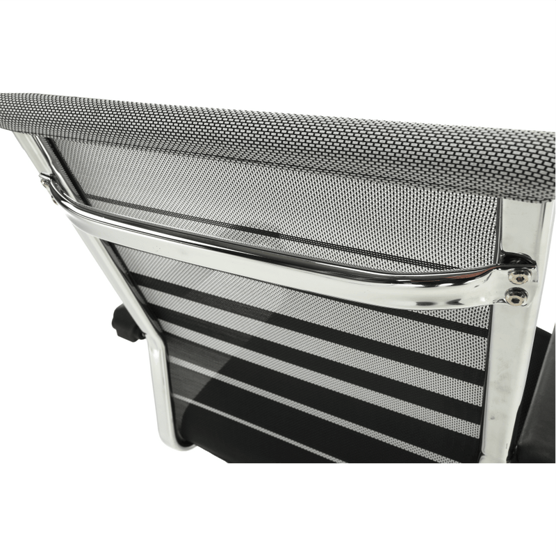 Tárgyalószék, szürke/fekete/ezüst, ESIN