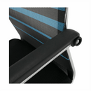 Tárgyalószék, kék/fekete, szövet, ESIN