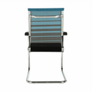 Tárgyalószék, kék/fekete, szövet, ESIN