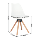 Stílusos forgószék, fehér, ETOSA