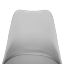 Stílusos forgószék, világosszürke, ETOSA