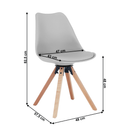 Stílusos forgószék, világosszürke, ETOSA