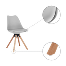 Stílusos forgószék, világosszürke, ETOSA