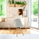 Stílusos forgószék, világosszürke, ETOSA