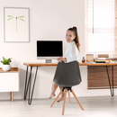 Stílusos forgószék, sötétszürke, ETOSA