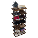 Többcélú polc, fekete/rusztikus fa, ETUDA TÍPUS 2