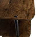 Többcélú polc, fekete/rusztikus fa, ETUDA TÍPUS 2