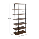 Többcélú polc, fekete/rusztikus fa, ETUDA TÍPUS 2