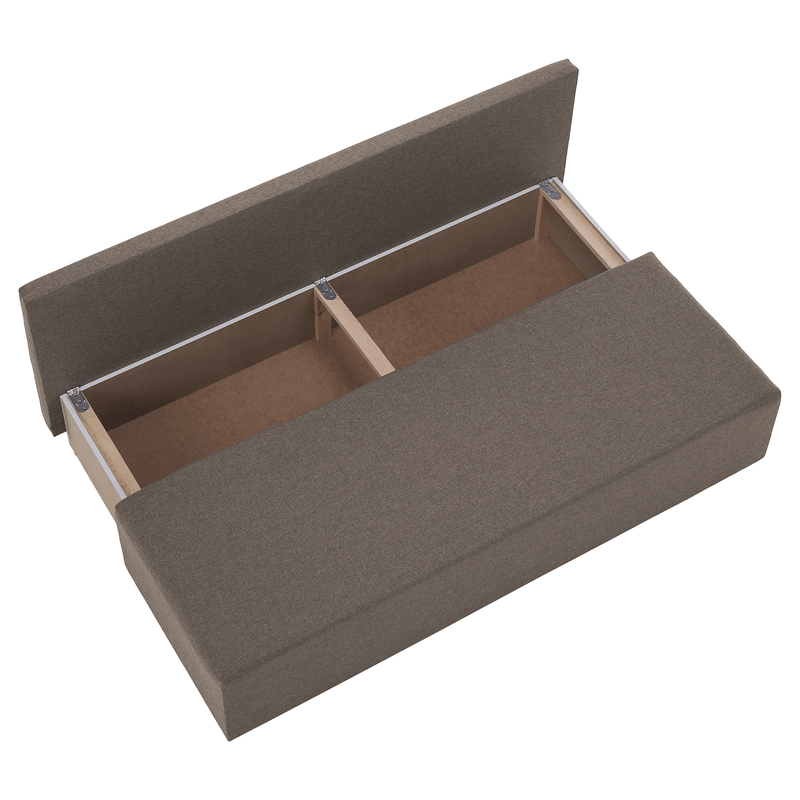 Kihúzható heverő, barna, EUGI