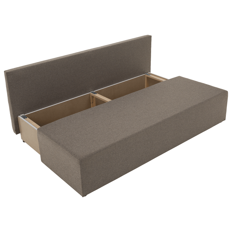 Kihúzható heverő, barna, EUGI