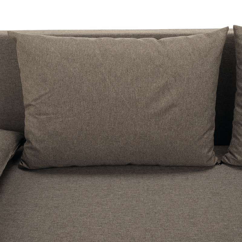 Kihúzható heverő, barna, EUGI